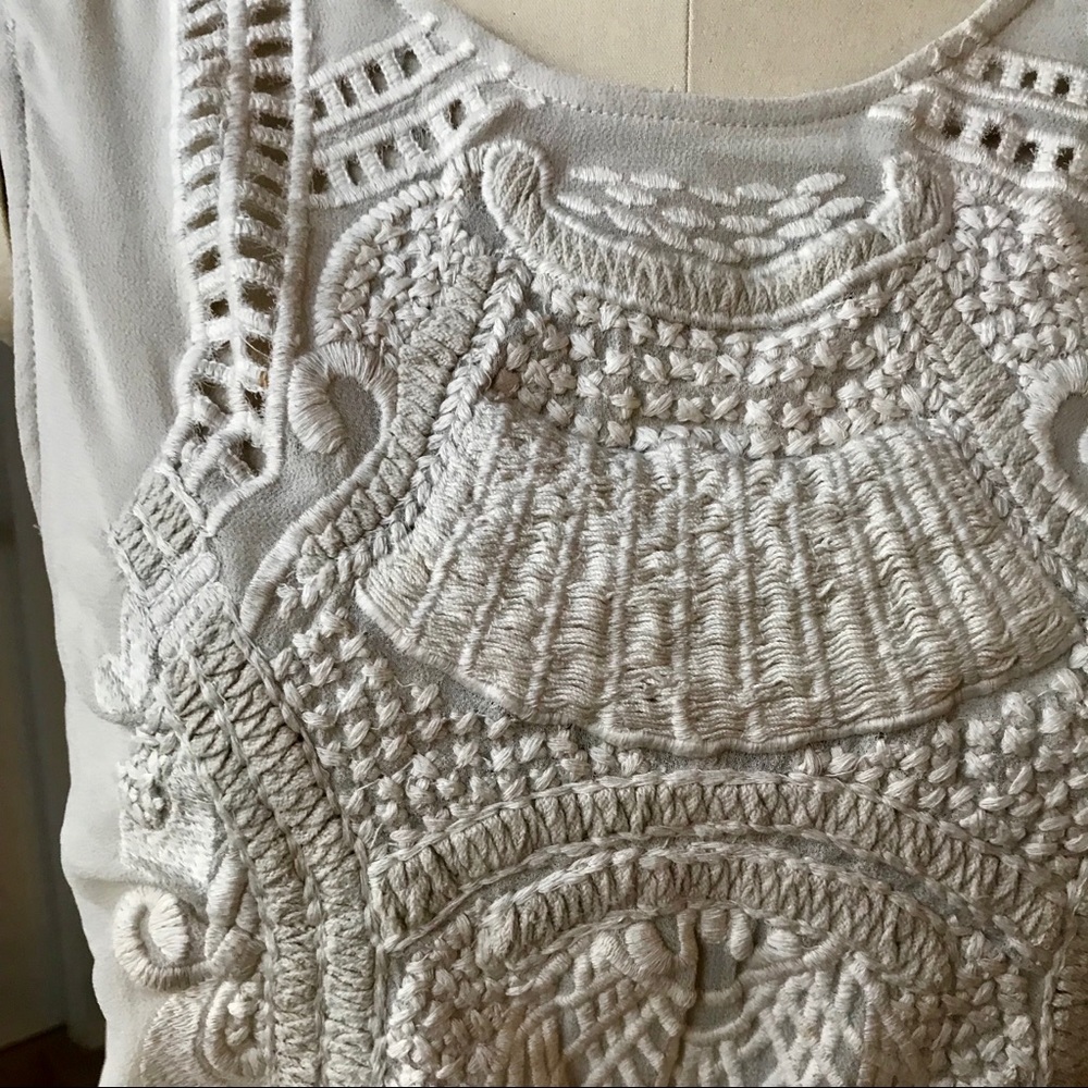 Embroidered Mini Dress